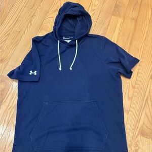 Under Armour Dark Blue Short Sleeve Hoodie